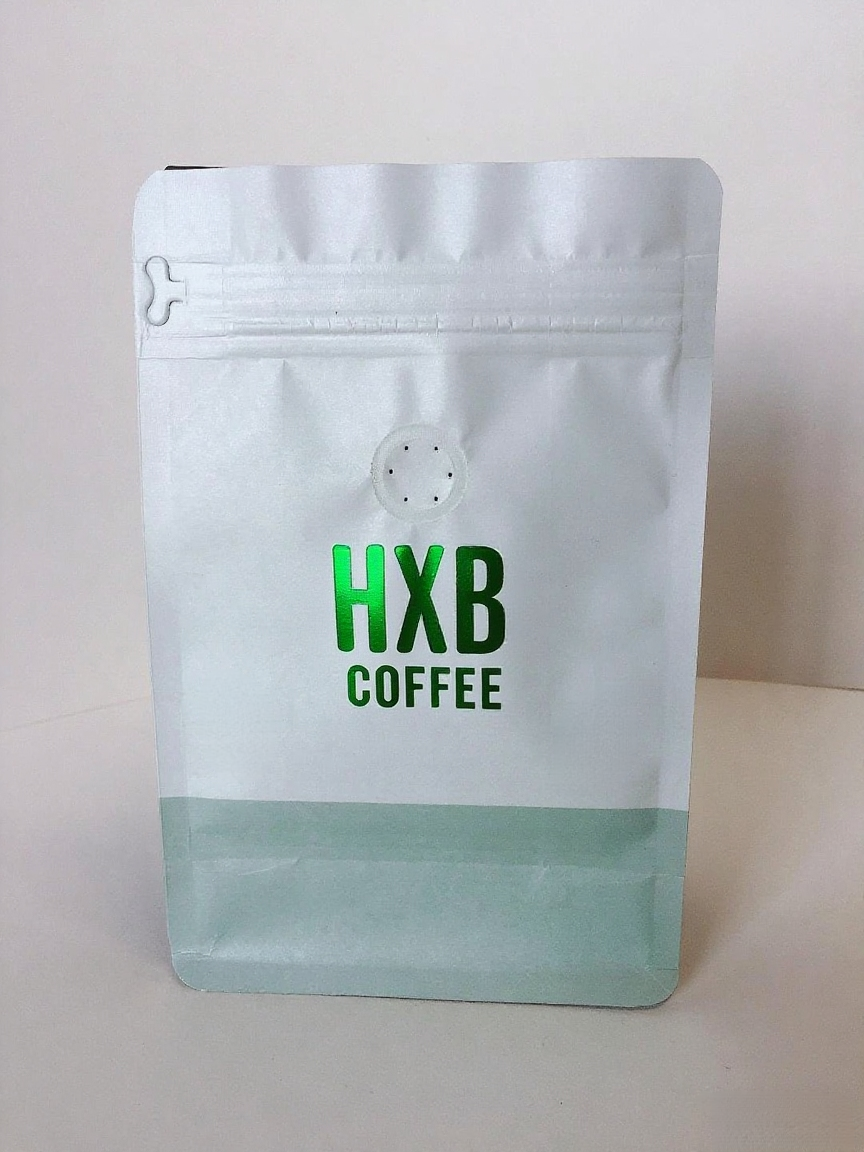 Custom Print Aluminum Foil Flat Bottom Coffee Pouch With Air Release Valve And Reusable Side Zipper